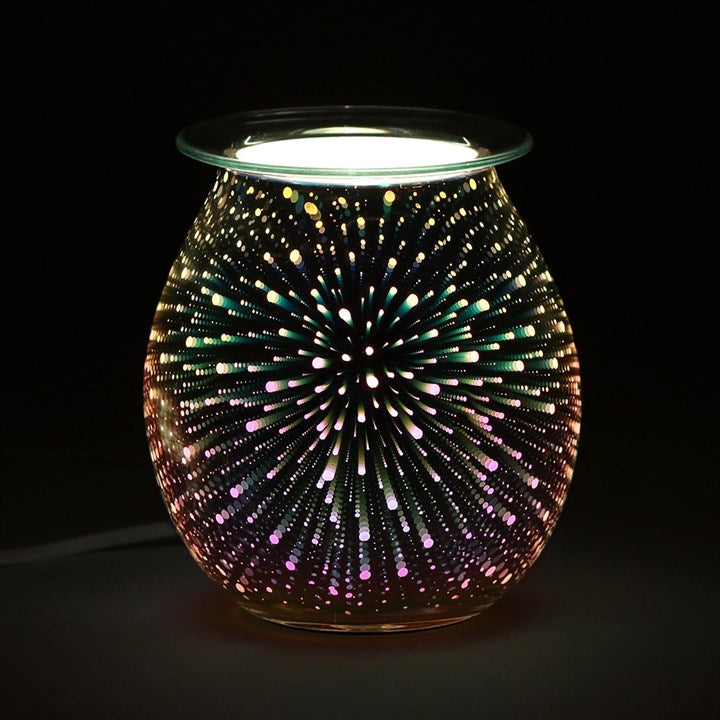 Light Up Electric Oil Burner - 3D stars effect