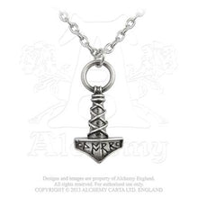 Load image into Gallery viewer, Thor&#39;s Hammer Amulet necklace - Alchemy Gothic
