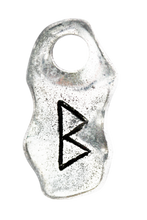 Load image into Gallery viewer, Rune charm pendants on black cord
