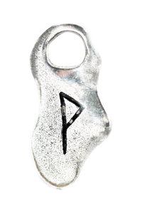 Rune charm pendants on black cord