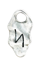 Load image into Gallery viewer, Rune charm pendants on black cord
