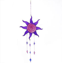 Load image into Gallery viewer, suncatcher - purple sun spiral

