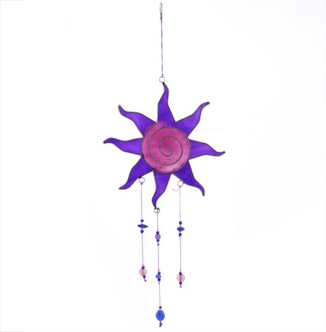 suncatcher - purple sun spiral