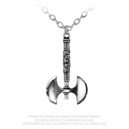 Alchemy gothic - Double Axe pendant