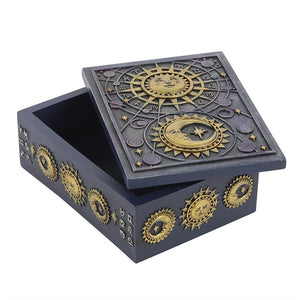 Sun and Moon Resin trinket box