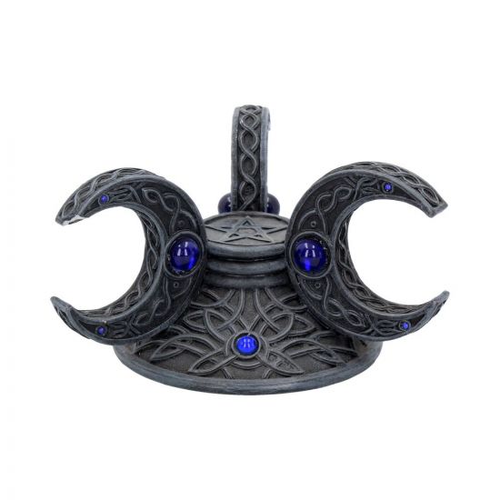 Triple moon crystal ball holder with 110mm crystal ball (collect only)