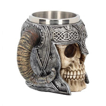 Load image into Gallery viewer, Tankard - Viking Skull Helmet 19cm
