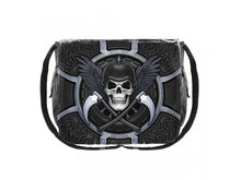 Load image into Gallery viewer, Messenger Shoulder Bag 40cm - Biker skull - James Ryman

