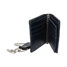 Load image into Gallery viewer, Wallet - danegald - viking skull with chain
