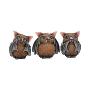 Three wise bats figures 8.5cm