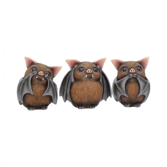 Three wise bats figures 8.5cm