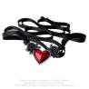 Load image into Gallery viewer, Bloodheart ribbon necklace - alchemy gothic
