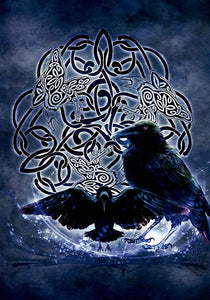 Greeting card - Celtic Raven