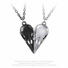 Load image into Gallery viewer, Coeur Crane - Raven Couple&#39;s Friendship Necklaces - Alchemy gothic
