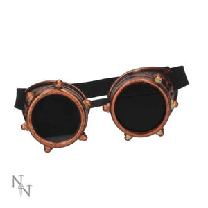 Steampunk goggles - bronze with rivets