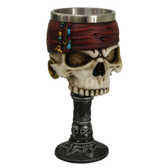 Goblet – pirate skull, dead man’s drink 17cm