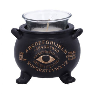 All seeing cauldron tealight holder 9cm