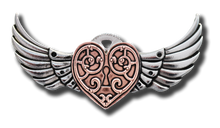 Load image into Gallery viewer, Valkyrie heart brooch - Anne stokes
