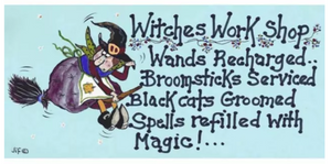 Hanging sign - Witches workshop