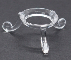 Egg/sphere stand clear plastic