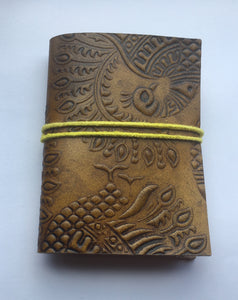Small leather notebook 10cm