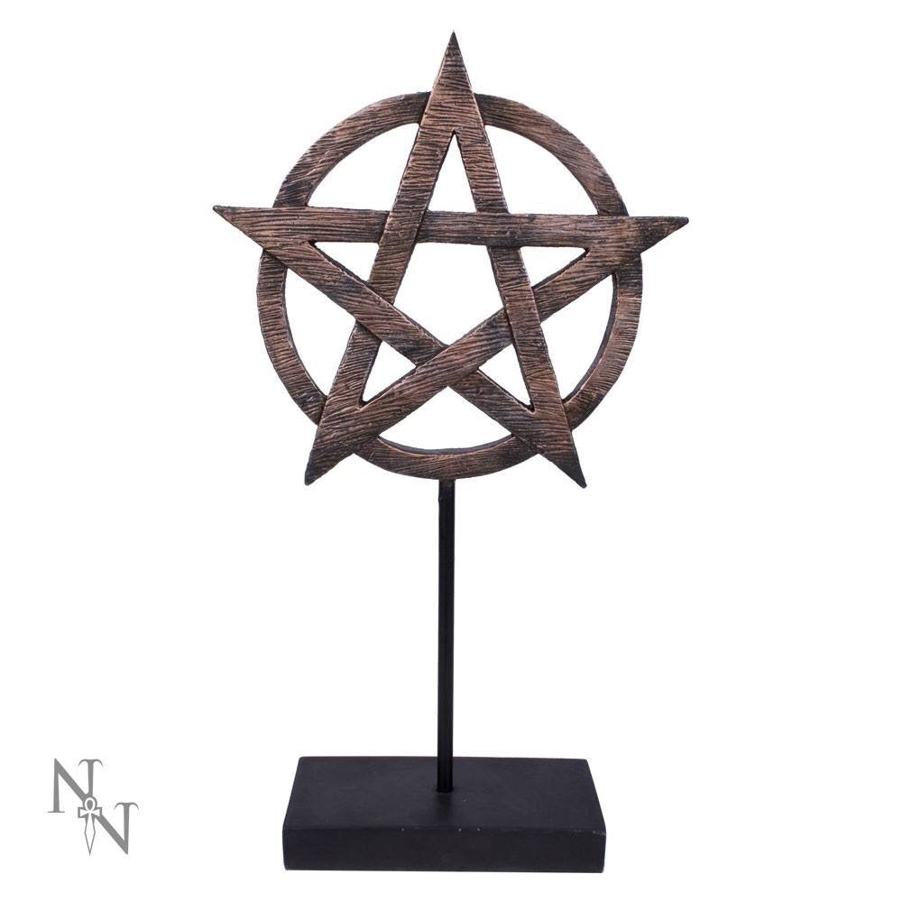 Pentagram symbol on stand
