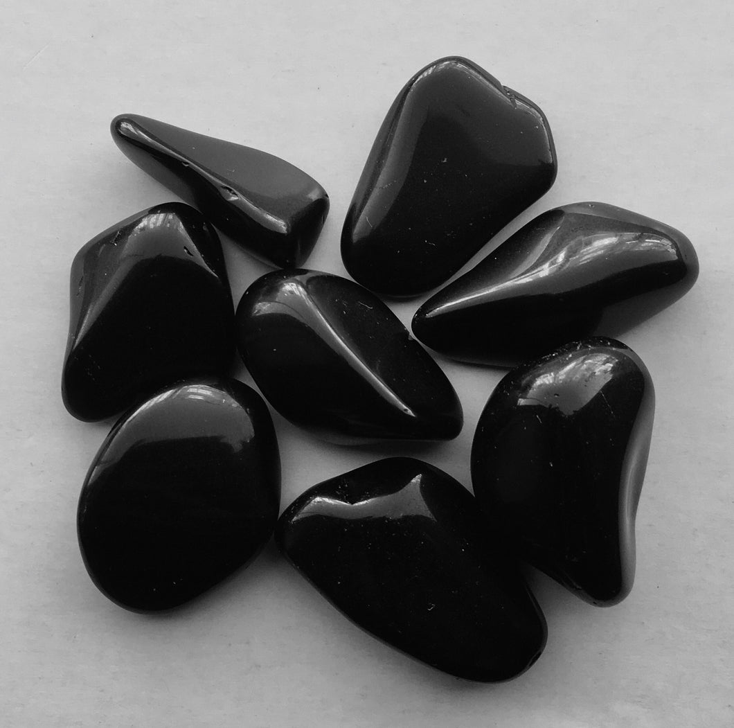 Tumblestone - Black obsidian