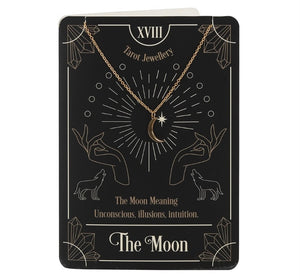 Necklace on greeting card - The Moon