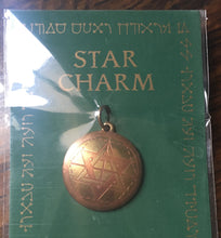 Load image into Gallery viewer, Star charm - Star of Solomon magickal amulet
