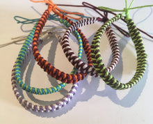 Load image into Gallery viewer, Friendship bracelet - waxed cord
