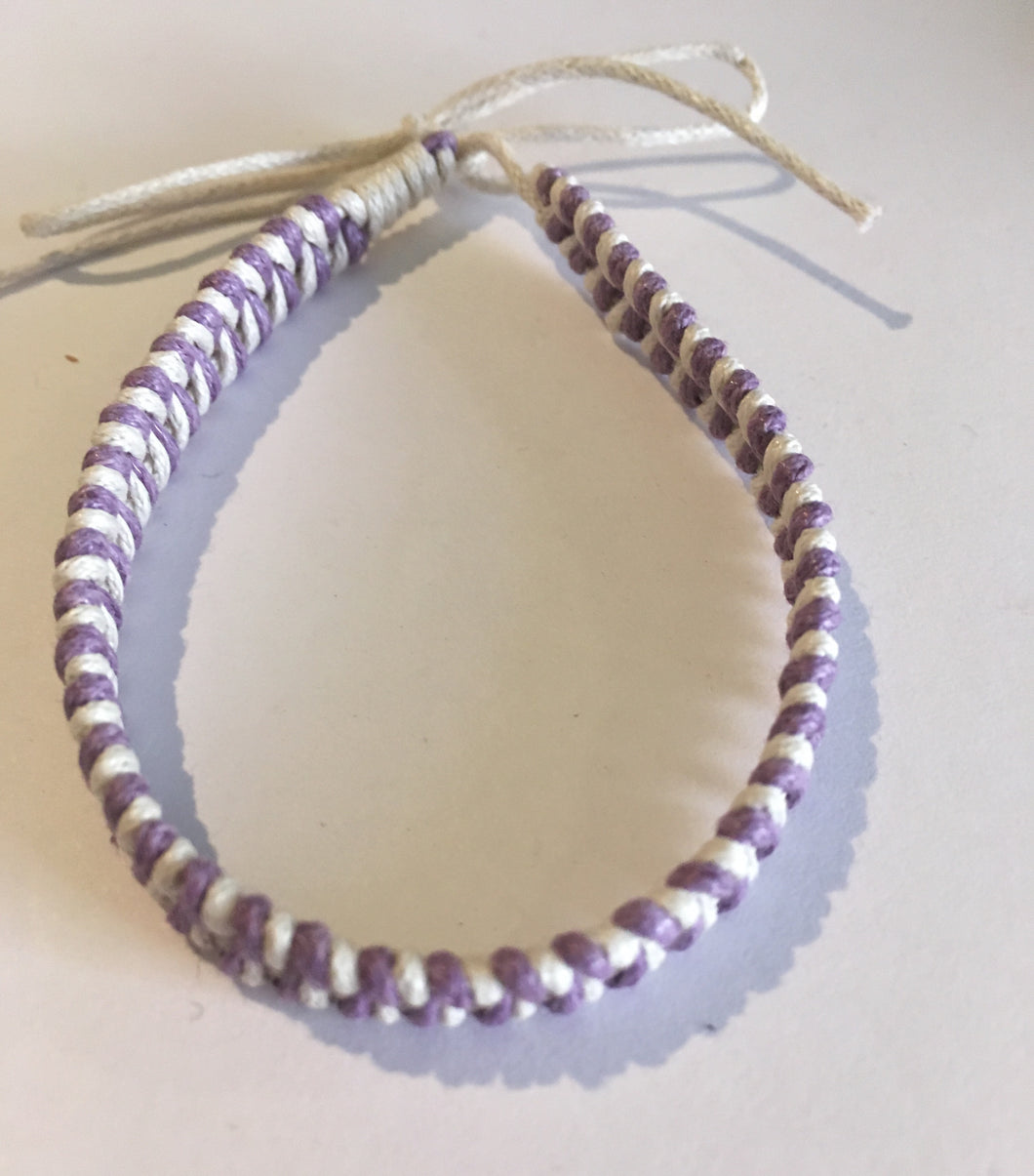 Friendship bracelet - waxed cord