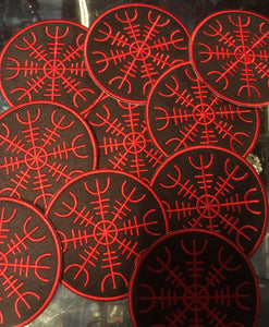 Iron on patch - helm of awe 7cm