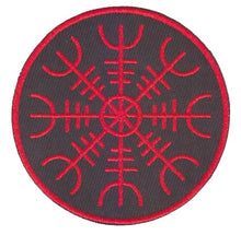 Load image into Gallery viewer, Iron on patch - helm of awe 7cm
