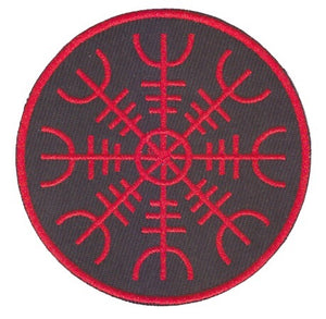 Iron on patch - helm of awe 7cm
