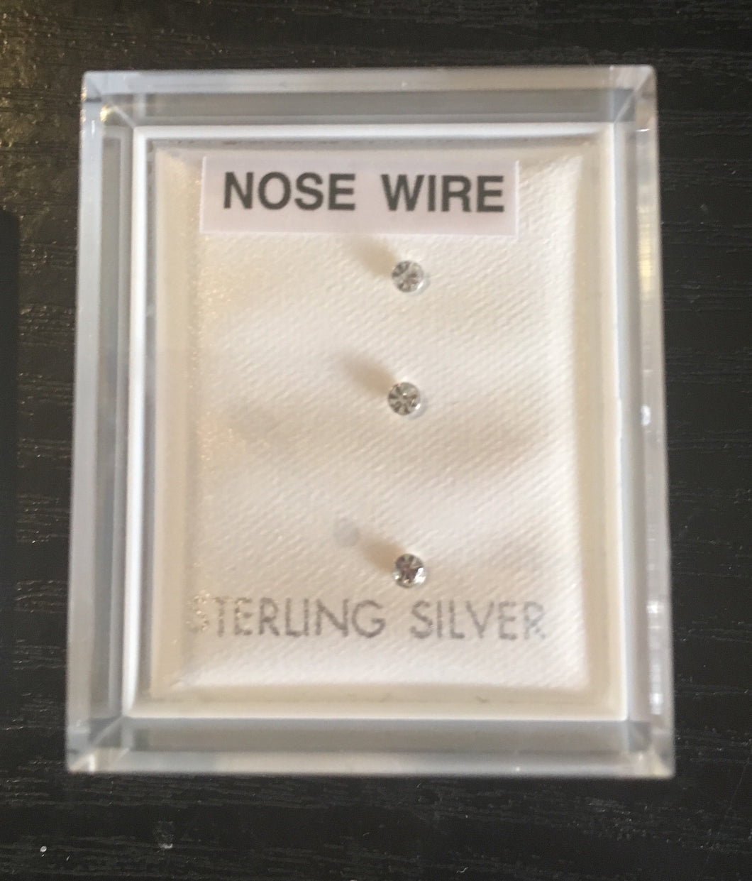 Set of 3  silver nose studs