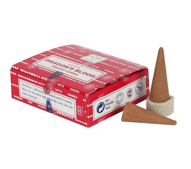 dragons blood scented incense cones, satya brand