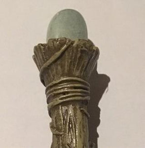 Crystal wand gemstone pen sceptre