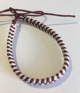 Friendship bracelet - waxed cord