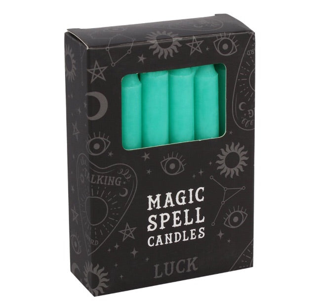 Spell candles - green - luck
