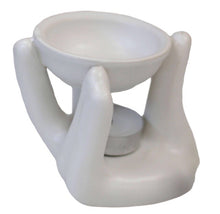 Load image into Gallery viewer, Helping hand oil burner - white

