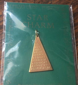 Star charms - Abraca triangle magickal amulet