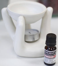 Load image into Gallery viewer, Helping hand oil burner - white
