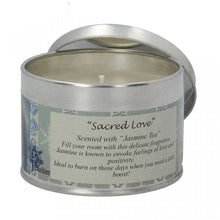 Load image into Gallery viewer, Scented candle tin - Lisa Parker - Sacred love unicorn - Jasmine tea
