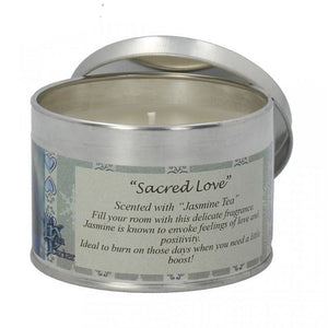 Scented candle tin - Lisa Parker - Sacred love unicorn - Jasmine tea