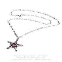 Load image into Gallery viewer, Red curse, eye pendant - alchemy gothic
