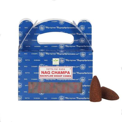 Satya Nag champa backflow incense cones (24's)