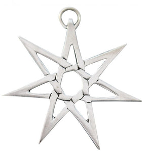 Sterling silver Heptagram pendant - sigils of the craft