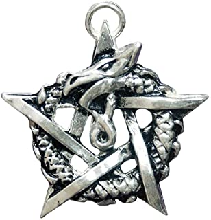 Sterling silver Ouroborous pendant - sigils of the craft