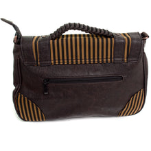 Load image into Gallery viewer, Brown stripe steampunk handbag - Banned alternative wear
