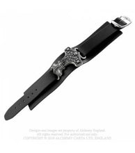 Load image into Gallery viewer, Thunderhammer, real leather wrist strap- Alchemy Gothic

